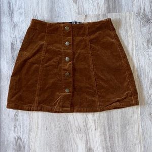 Corduroy Mini Skirt